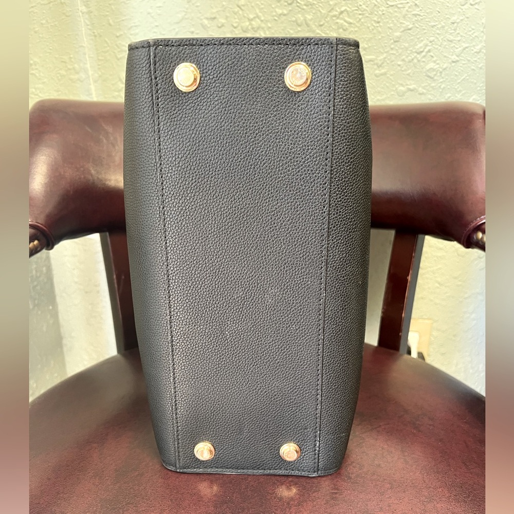 Leather & Python Top Handle Handbag - image 5